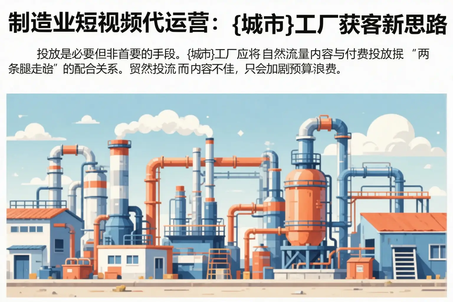制造业短视频代运营:铁西工厂获客新思路